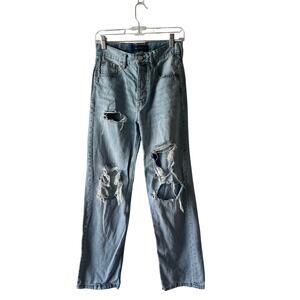 Aeropostale 90s Baggy Distressed High Rise Jean Size 4